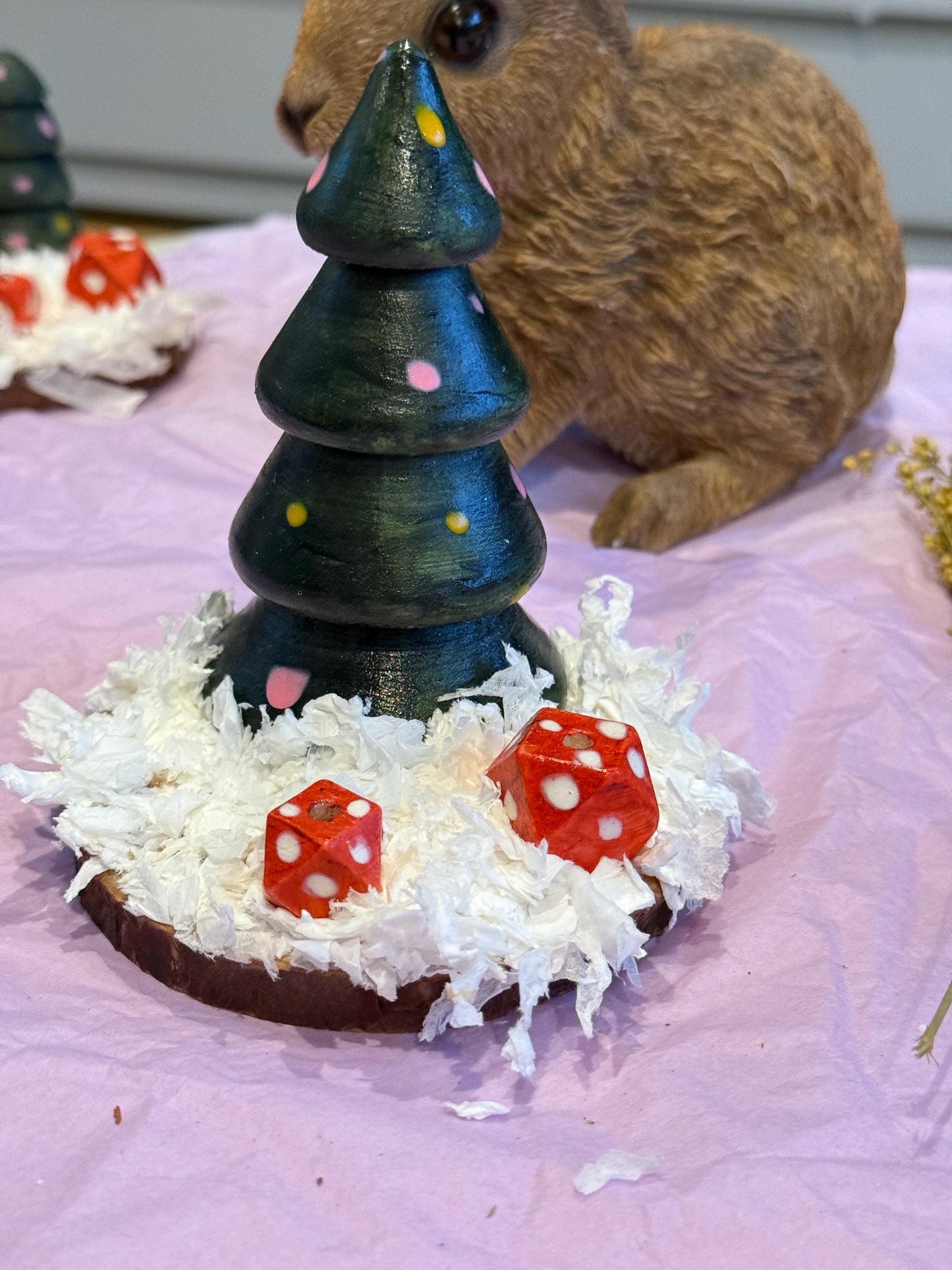 Christmas Hamster Forage Holder: Festive Cage Chew Toy