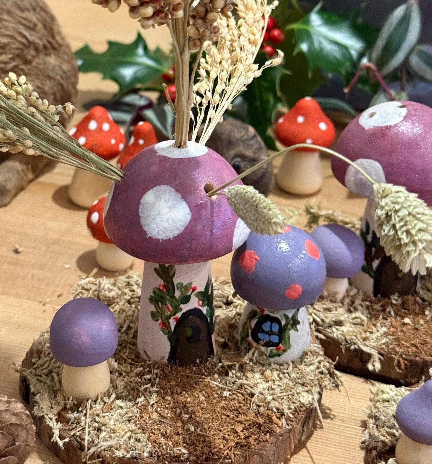 Fairy Garden Woodland Natural Hamster Chew Spray Holder Enrichment For Hamsters And Small Animals