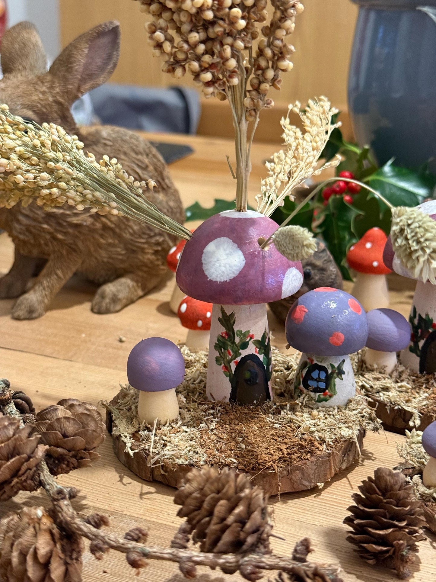 Fairy Garden Woodland Natural Hamster Chew Spray Holder Enrichment For Hamsters And Small Animals
