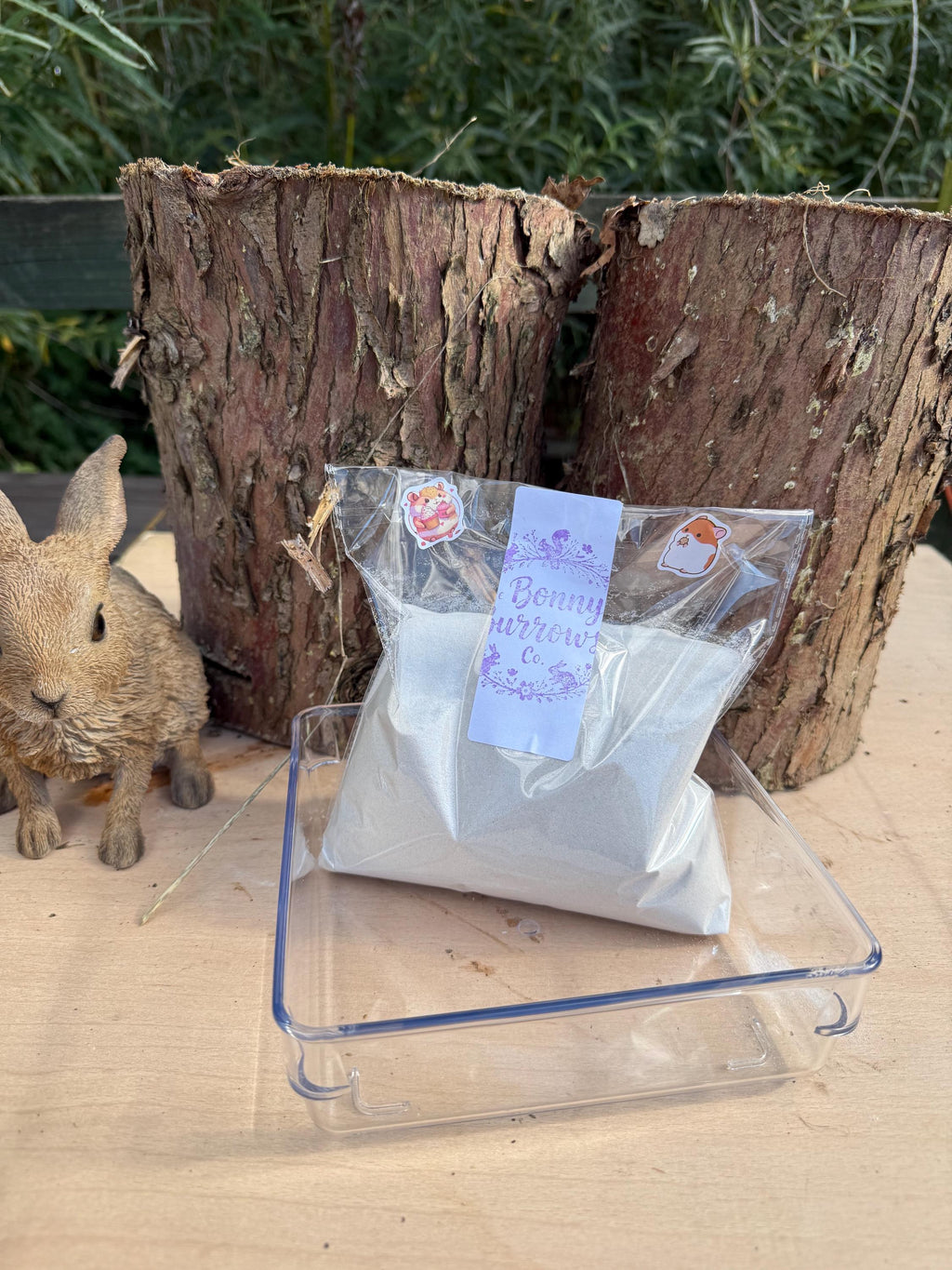 Substrate Dish & Bathing Sand Bundle For Hamsters, Rodents, Digging Material