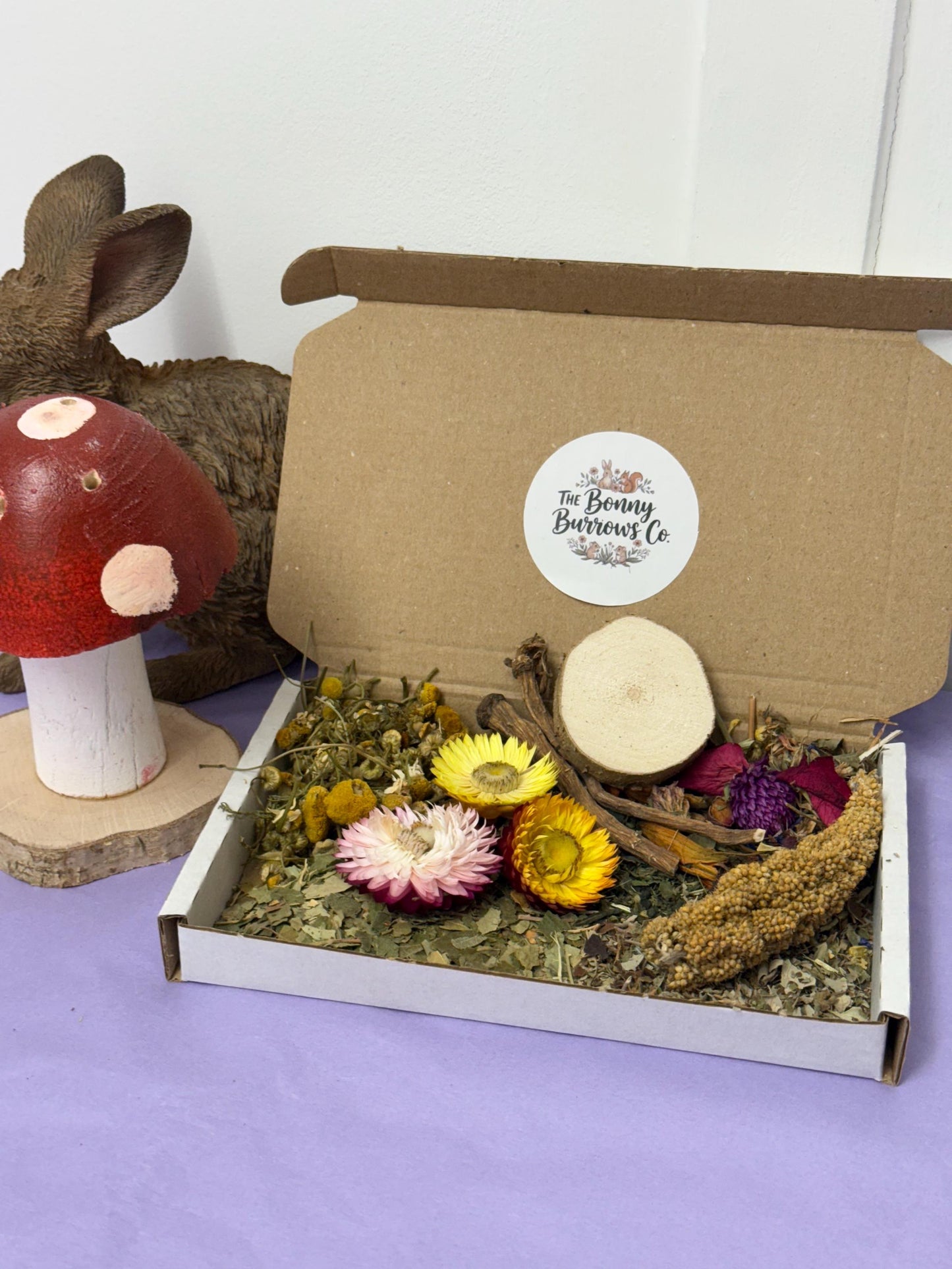 Spring Leafy Forage Floral Selection Box For Hamsters