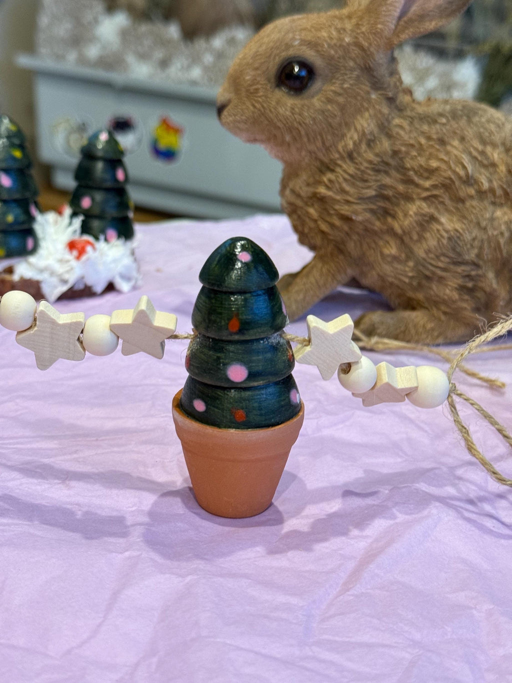 Christmas Tree Wooden Hamster Chew toy