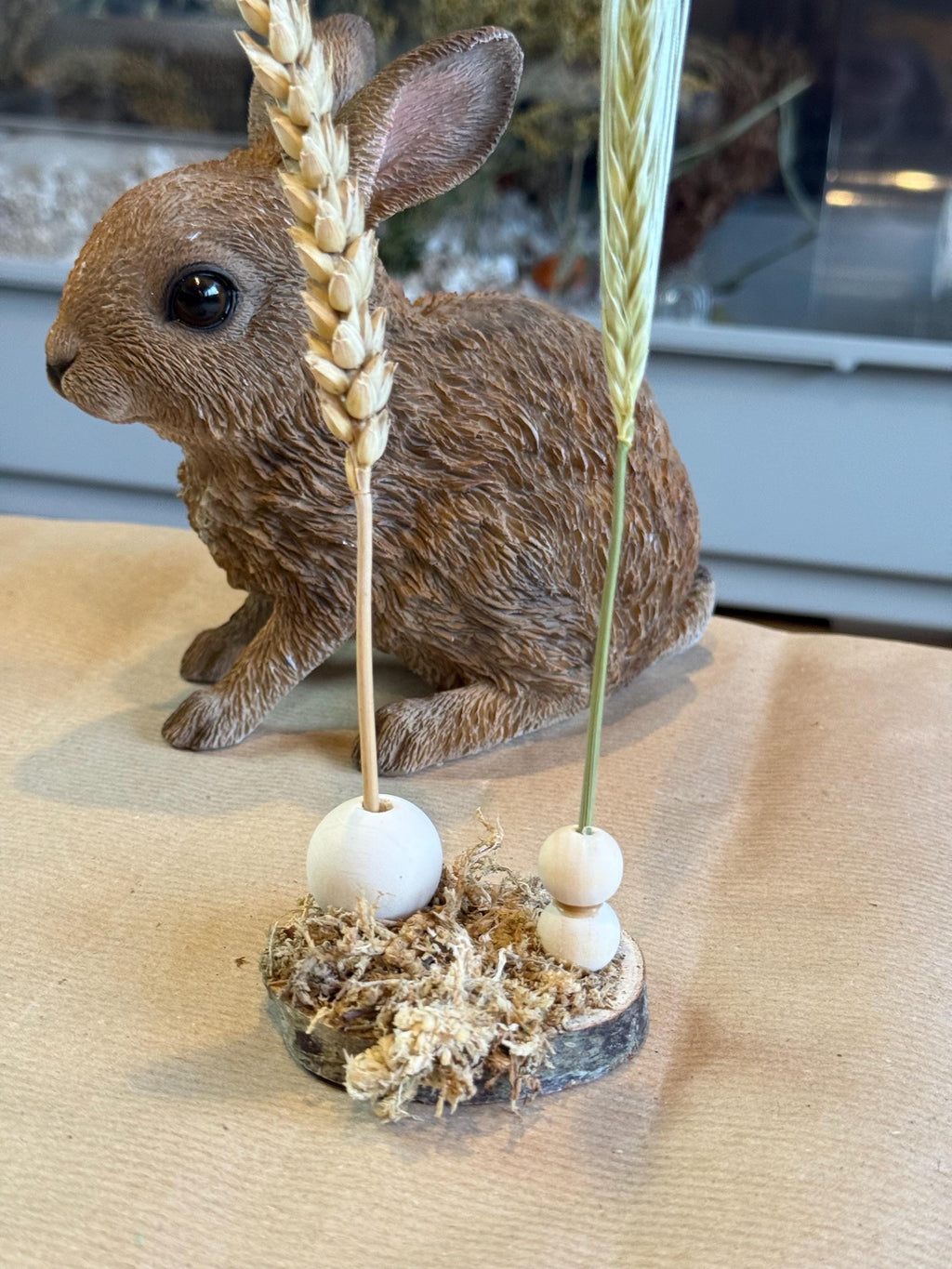 Moss Covered Hamster Spray Holder: Natural Foraging Enrichment