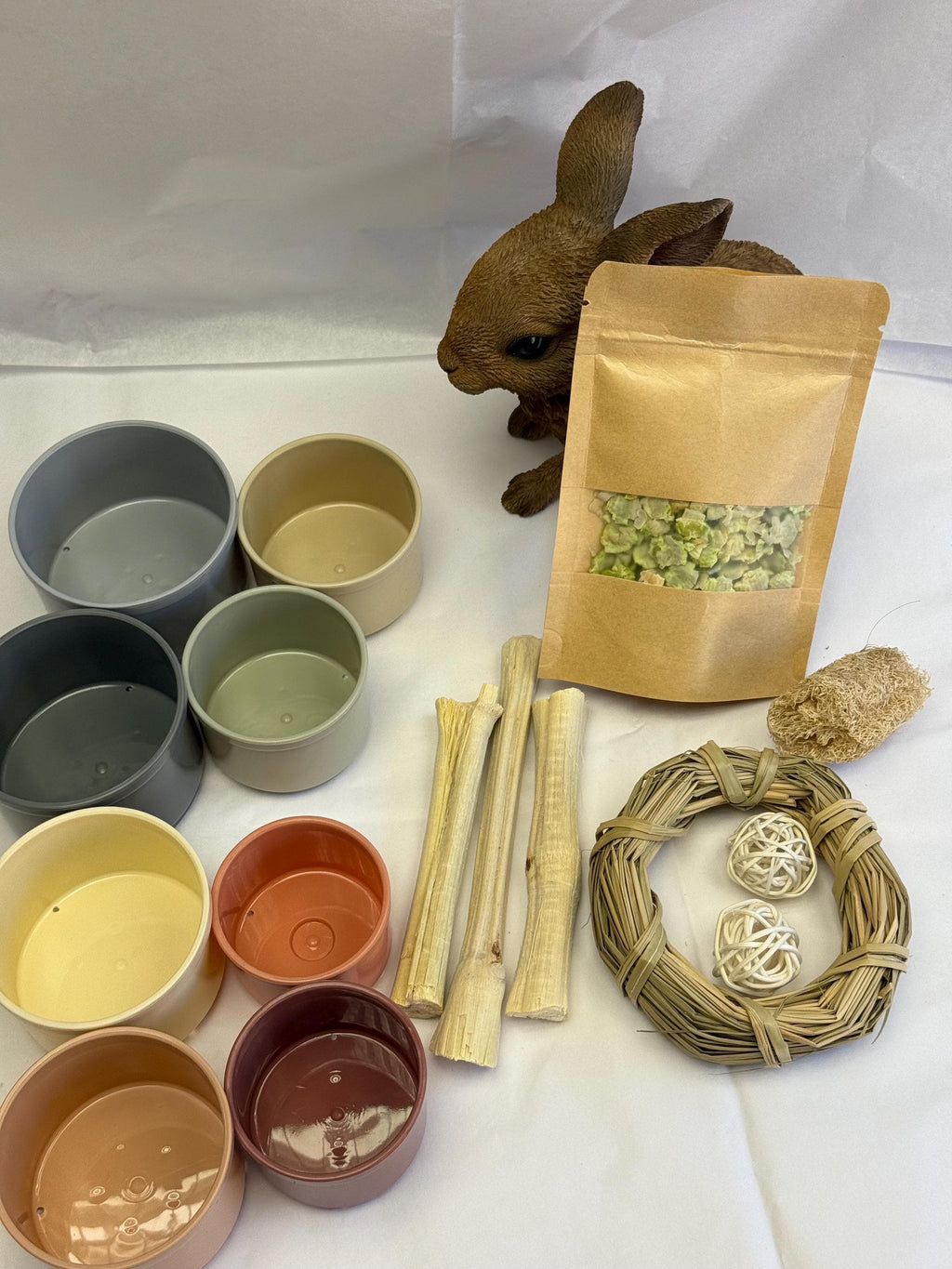 Bunny Bundle Stacking Cups,  Chews & Treats