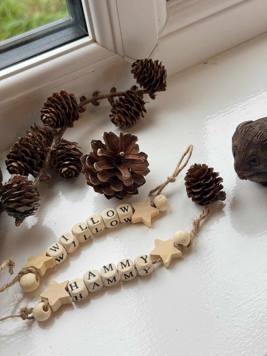 Custom Hamster Name Chew Toy Safe Wood