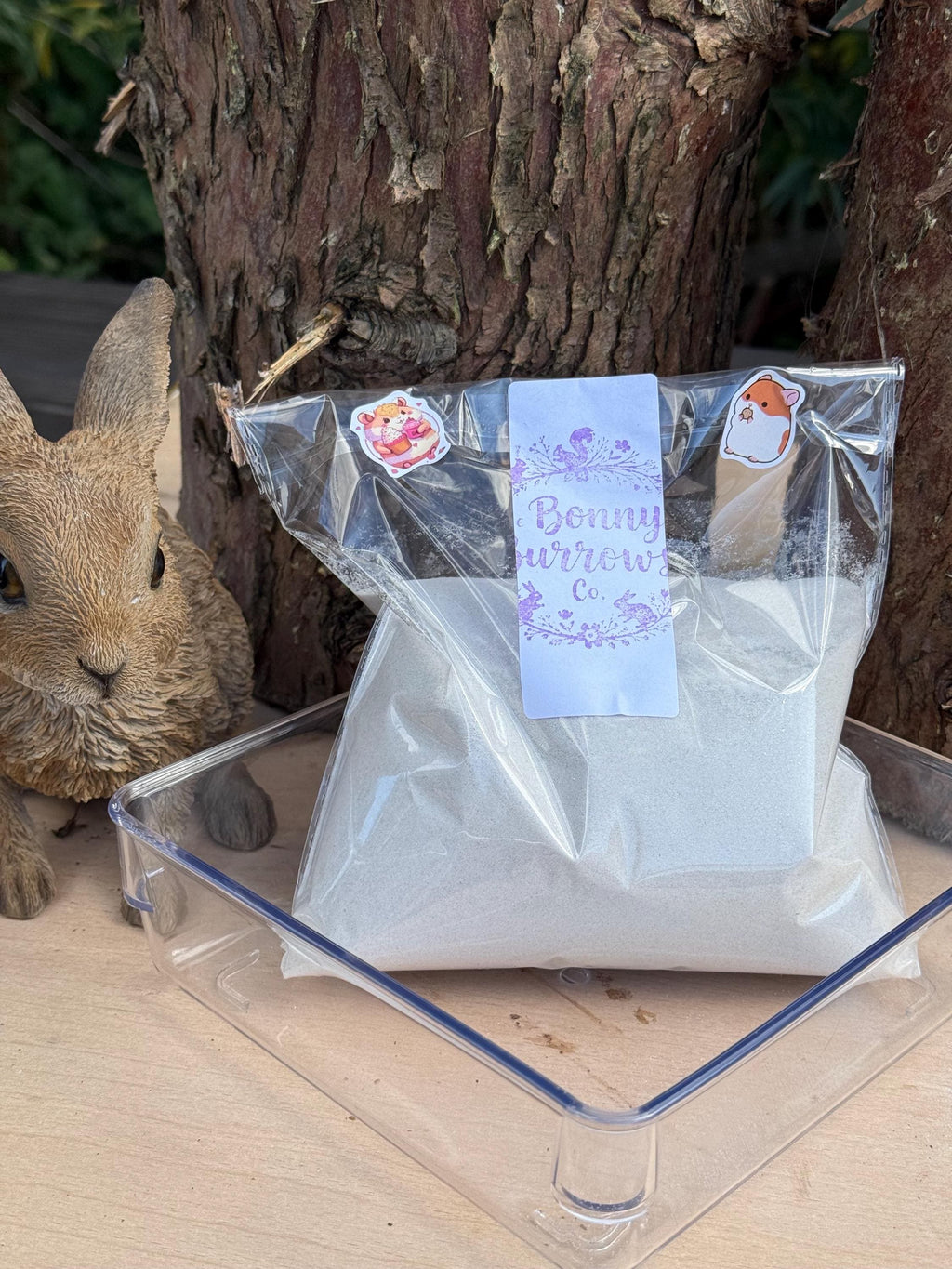 Substrate Dish & Bathing Sand Bundle For Hamsters, Rodents, Digging Material