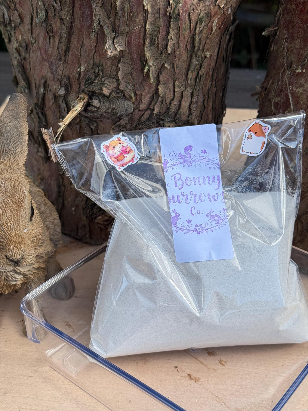 Substrate Dish & Bathing Sand Bundle For Hamsters, Rodents, Digging Material
