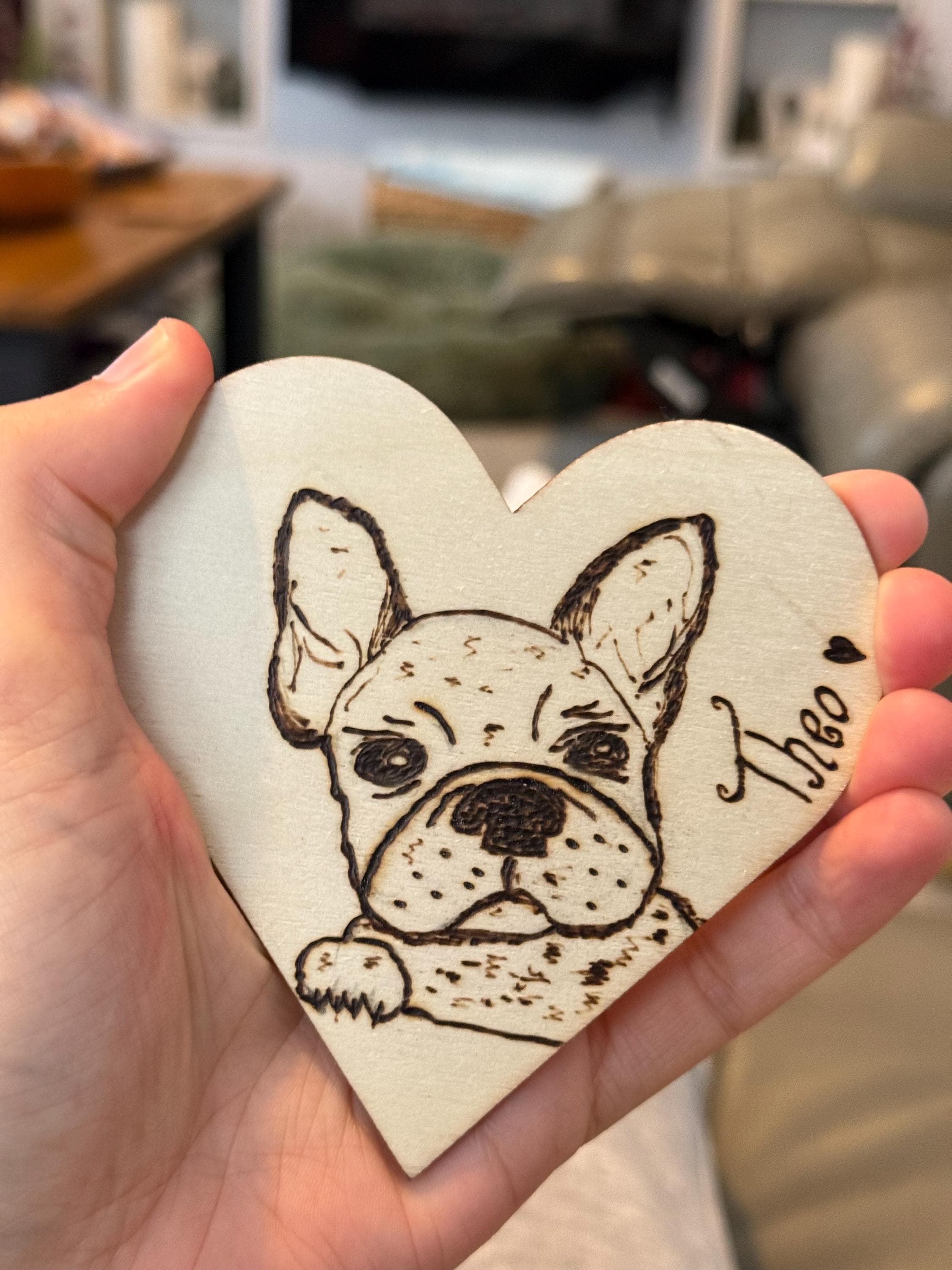 Custom Wood Burning Pet Portrait- Unique Pyrography Art Dog Lovers Gift