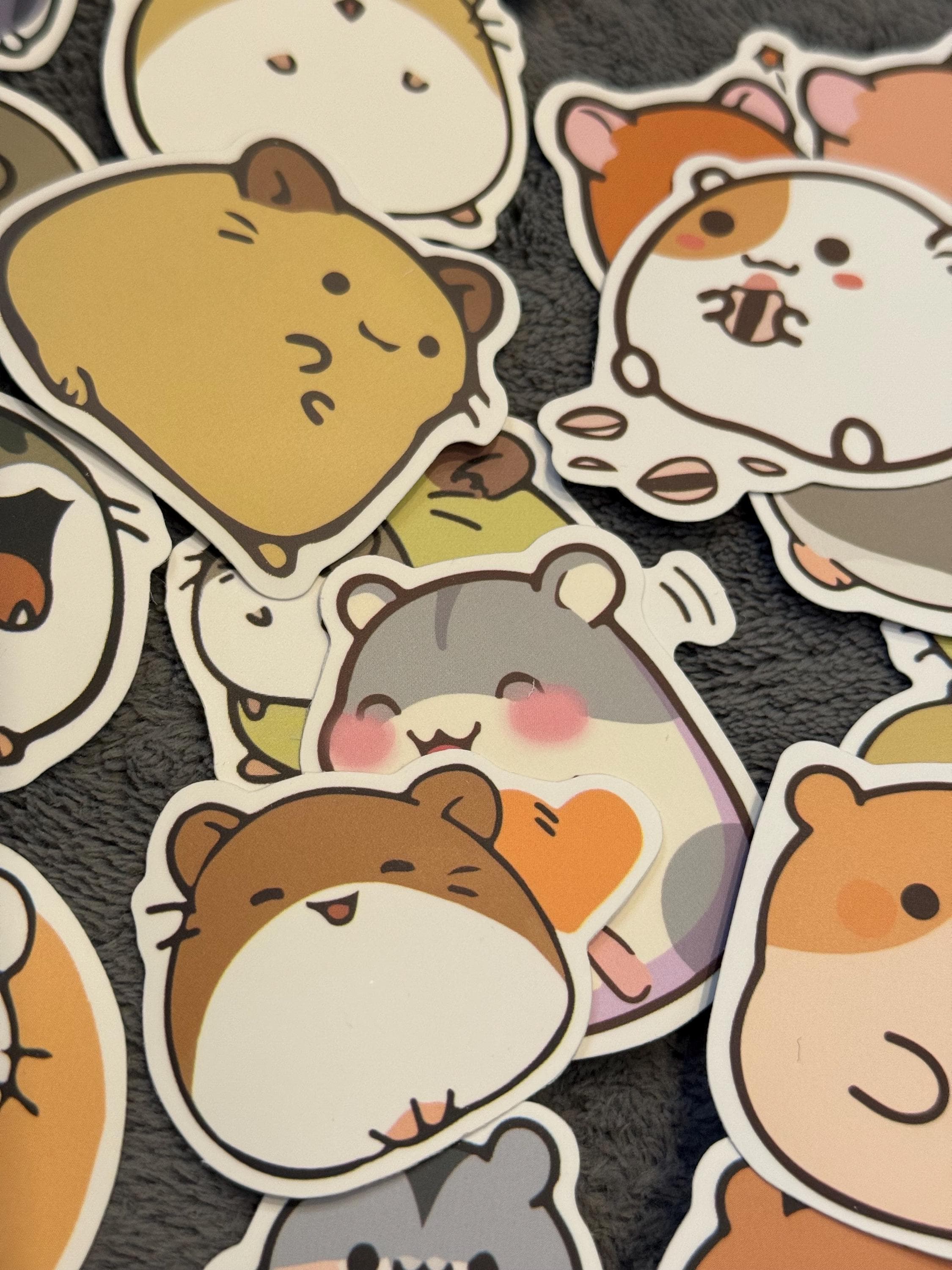 Hamster Cartoon Novelty Stickers, Hamster Room Decor