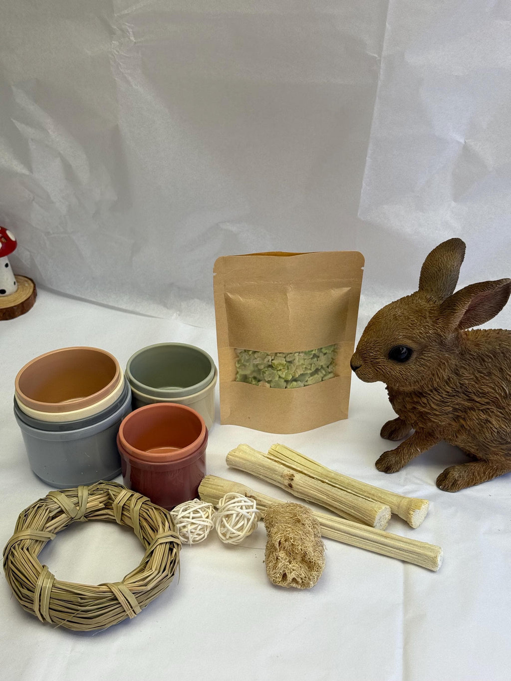 Bunny Bundle Stacking Cups,  Chews & Treats