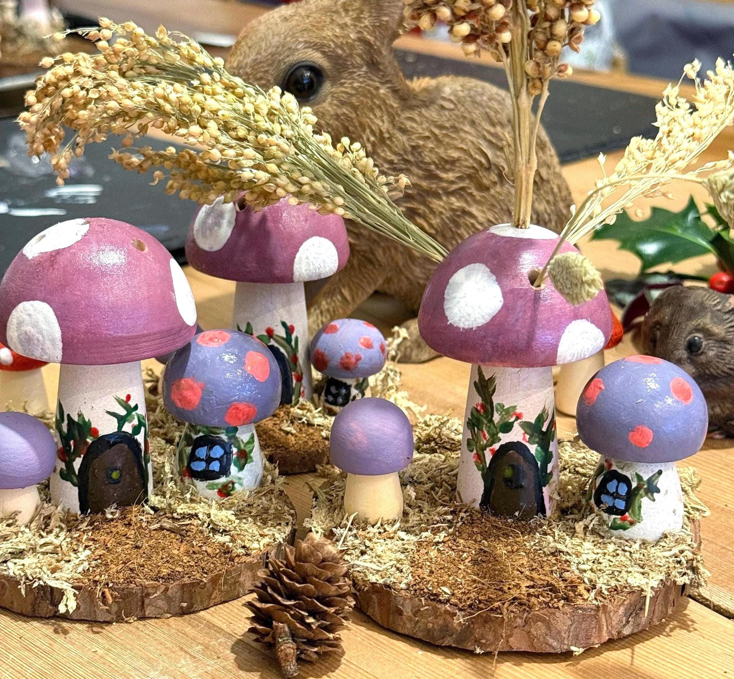 Fairy Garden Woodland Natural Hamster Chew Spray Holder Enrichment For Hamsters And Small Animals