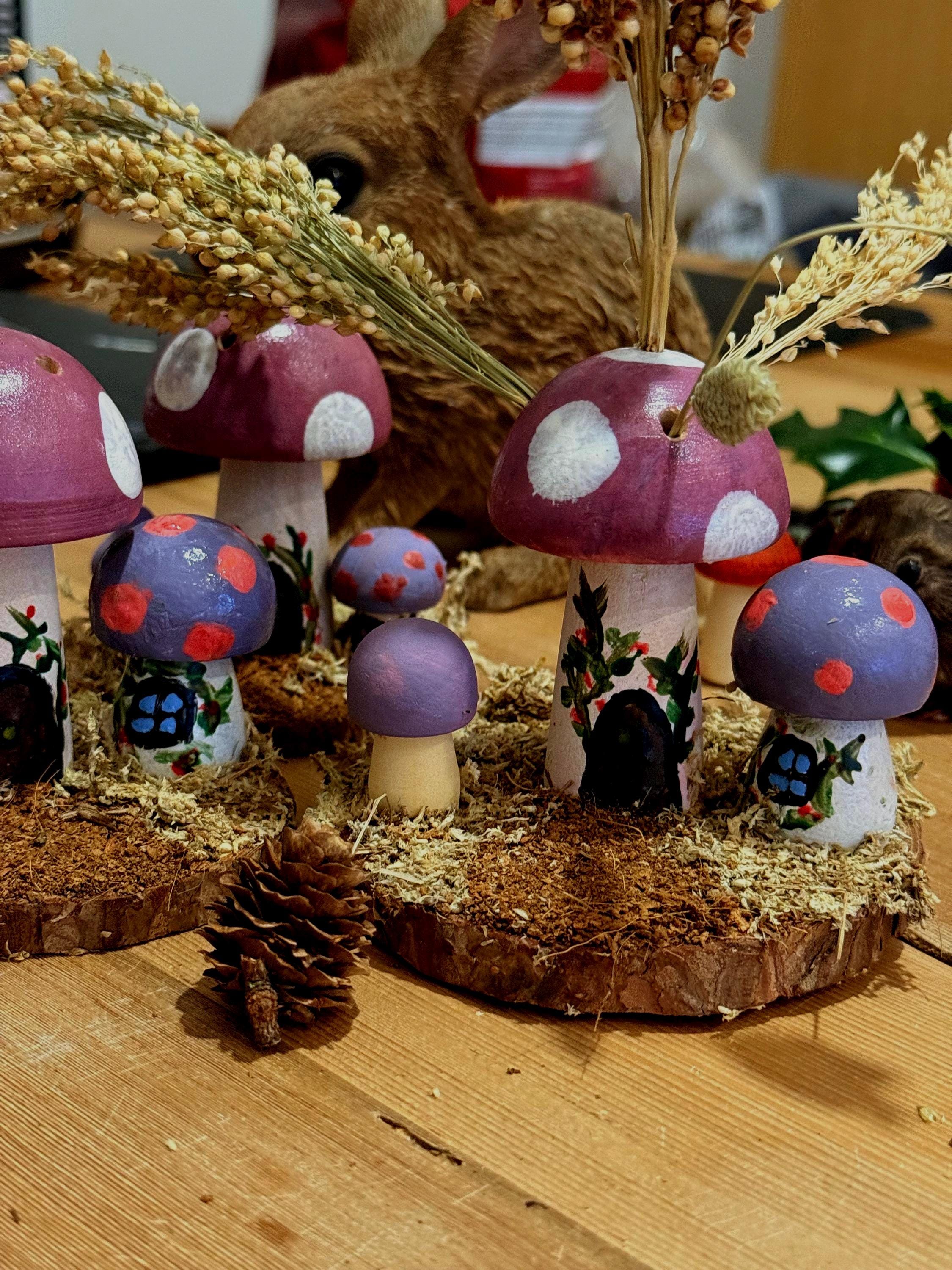 Fairy Garden Woodland Natural Hamster Chew Spray Holder Enrichment For Hamsters And Small Animals