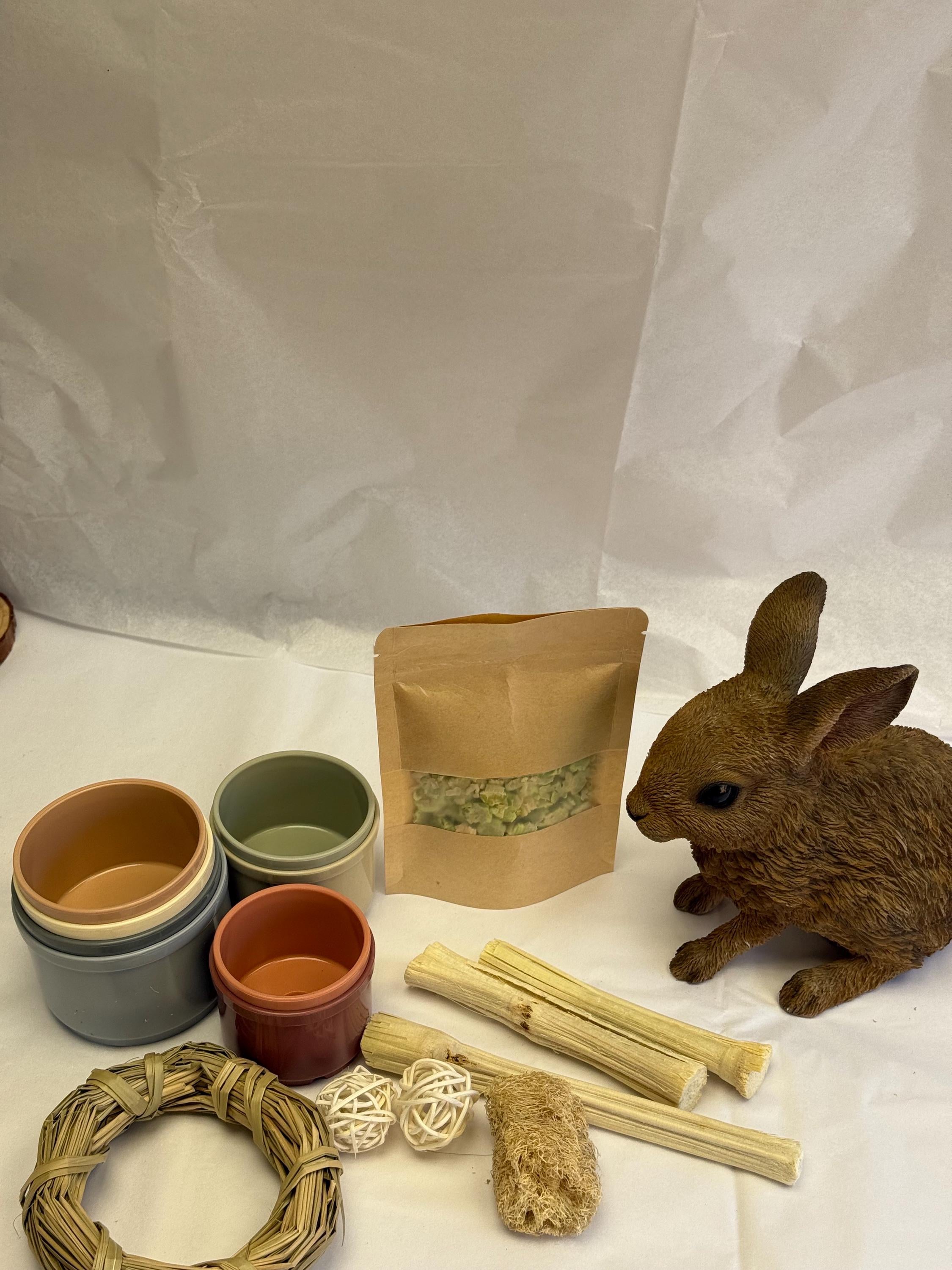 Bunny Bundle Stacking Cups,  Chews & Treats