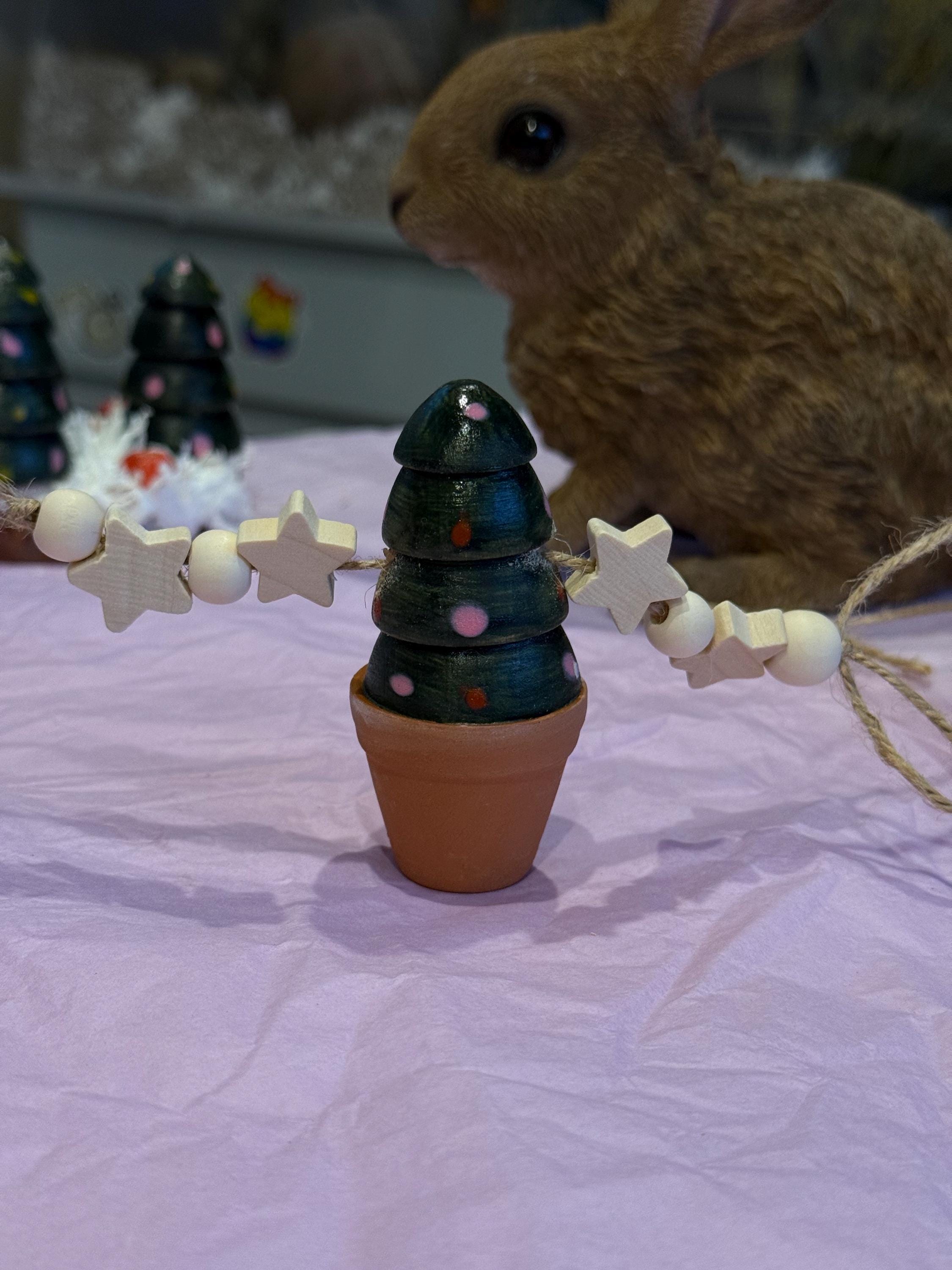 Christmas Tree Wooden Hamster Chew toy