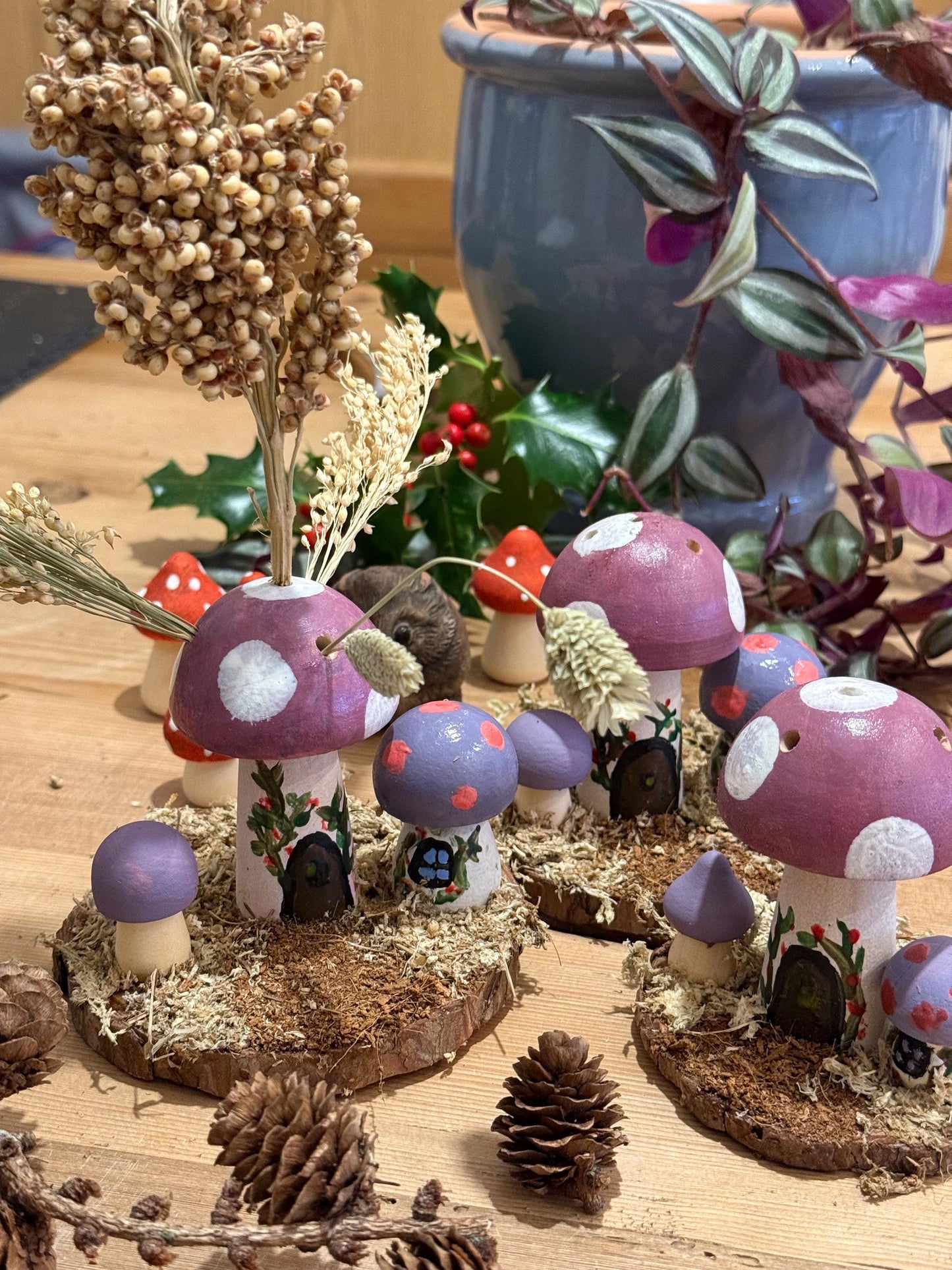 Fairy Garden Woodland Natural Hamster Chew Spray Holder Enrichment For Hamsters And Small Animals