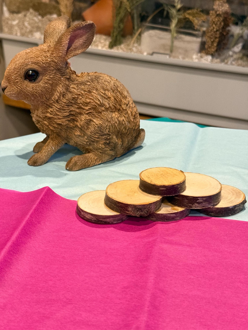 Hamster Wooden (hazel) Stepping Stone Bridge For Hamster Cages