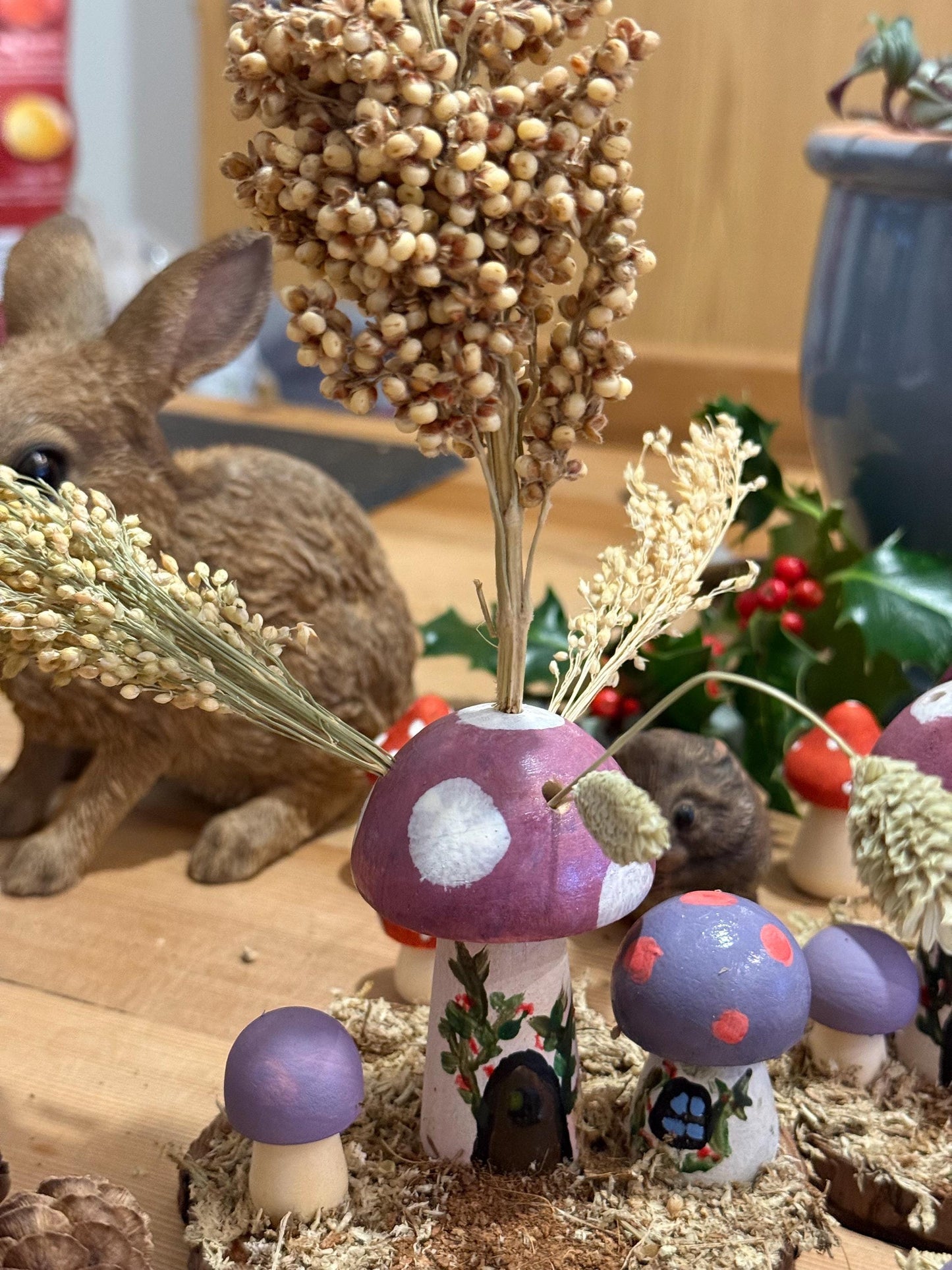 Fairy Garden Woodland Natural Hamster Chew Spray Holder Enrichment For Hamsters And Small Animals