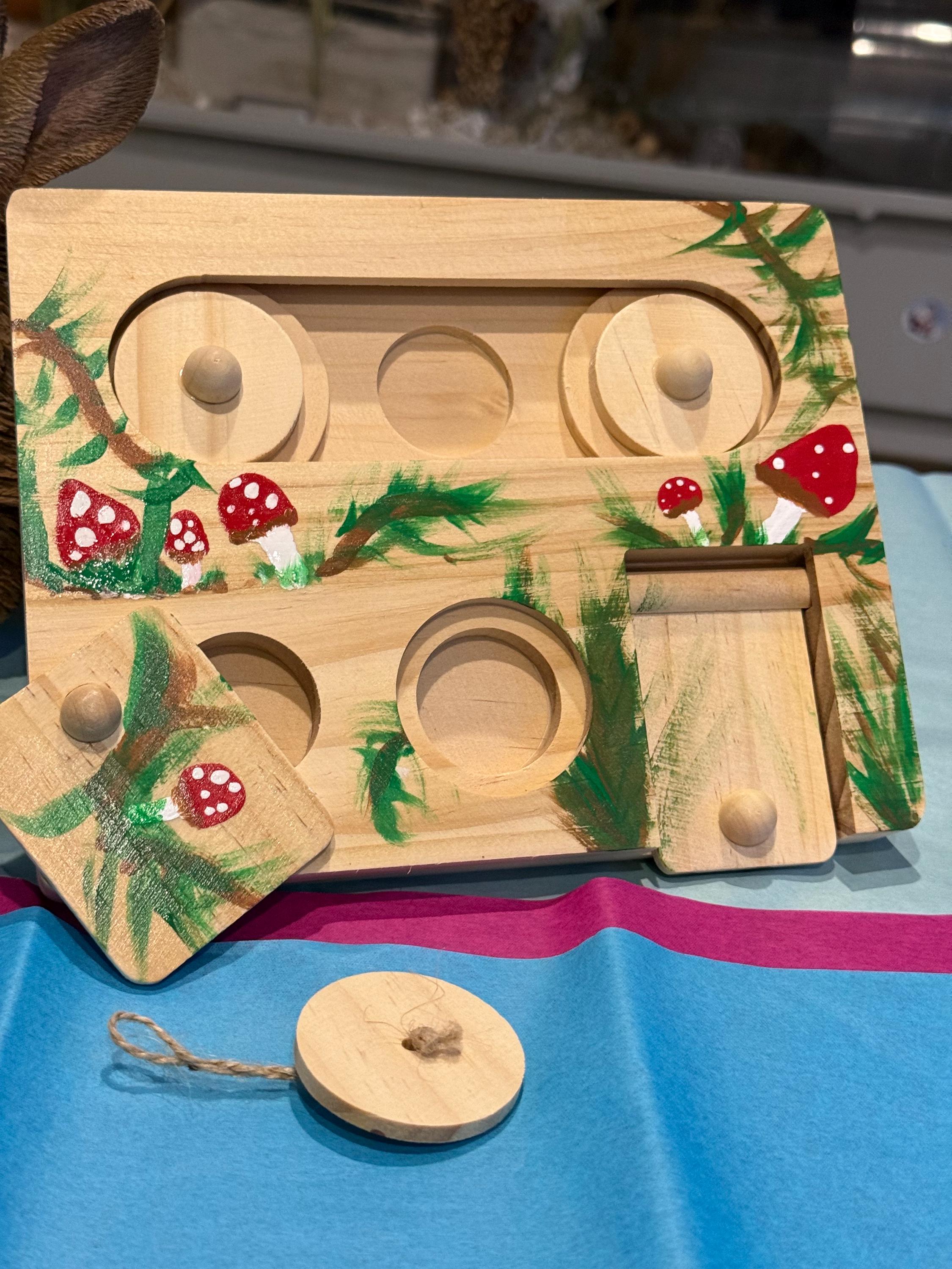 Hamster Treat Hiding Puzzle Game, Mushroom Cage Decoration Hamster Lover Gift