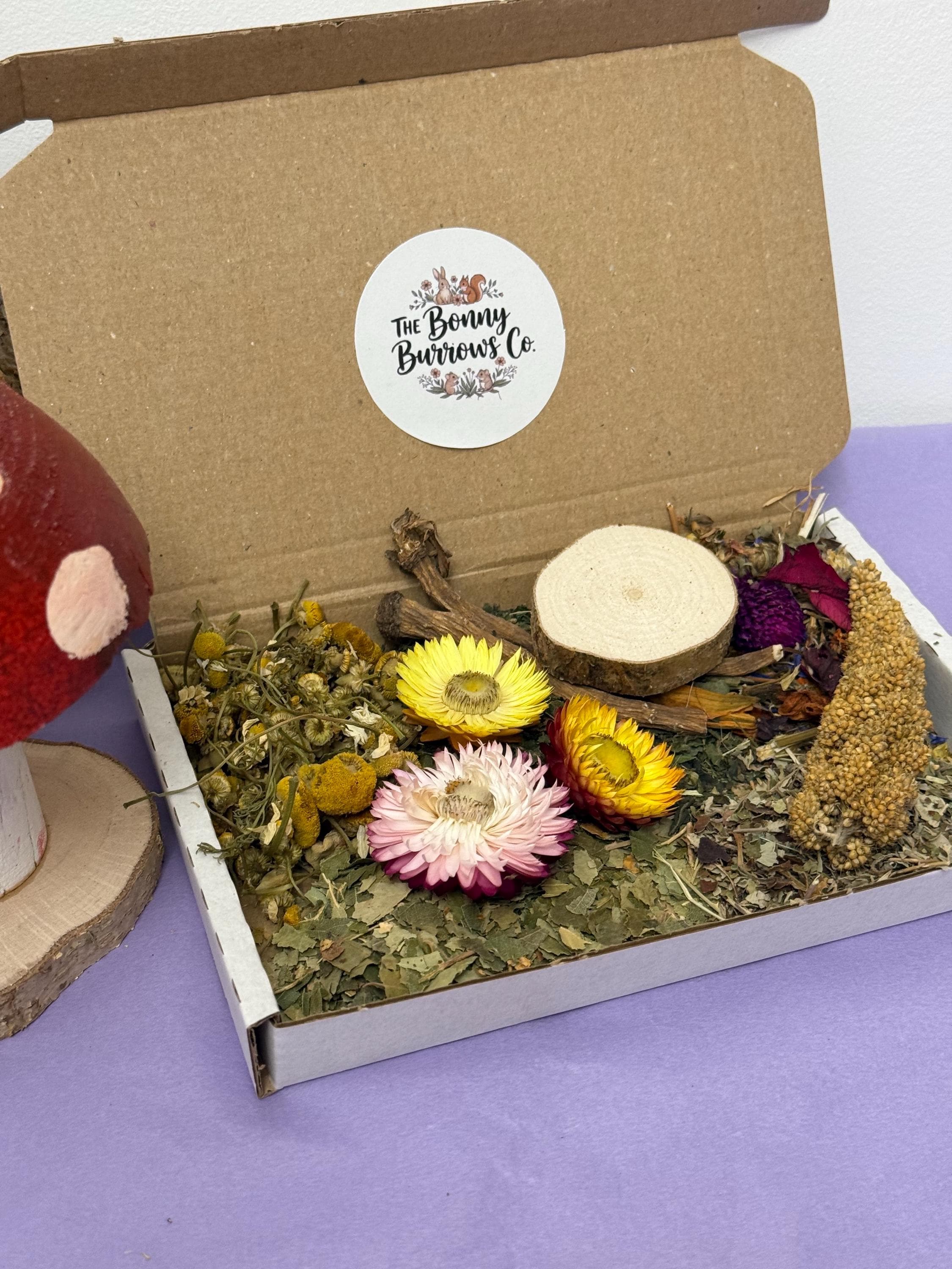 Spring Leafy Forage Floral Selection Box For Hamsters