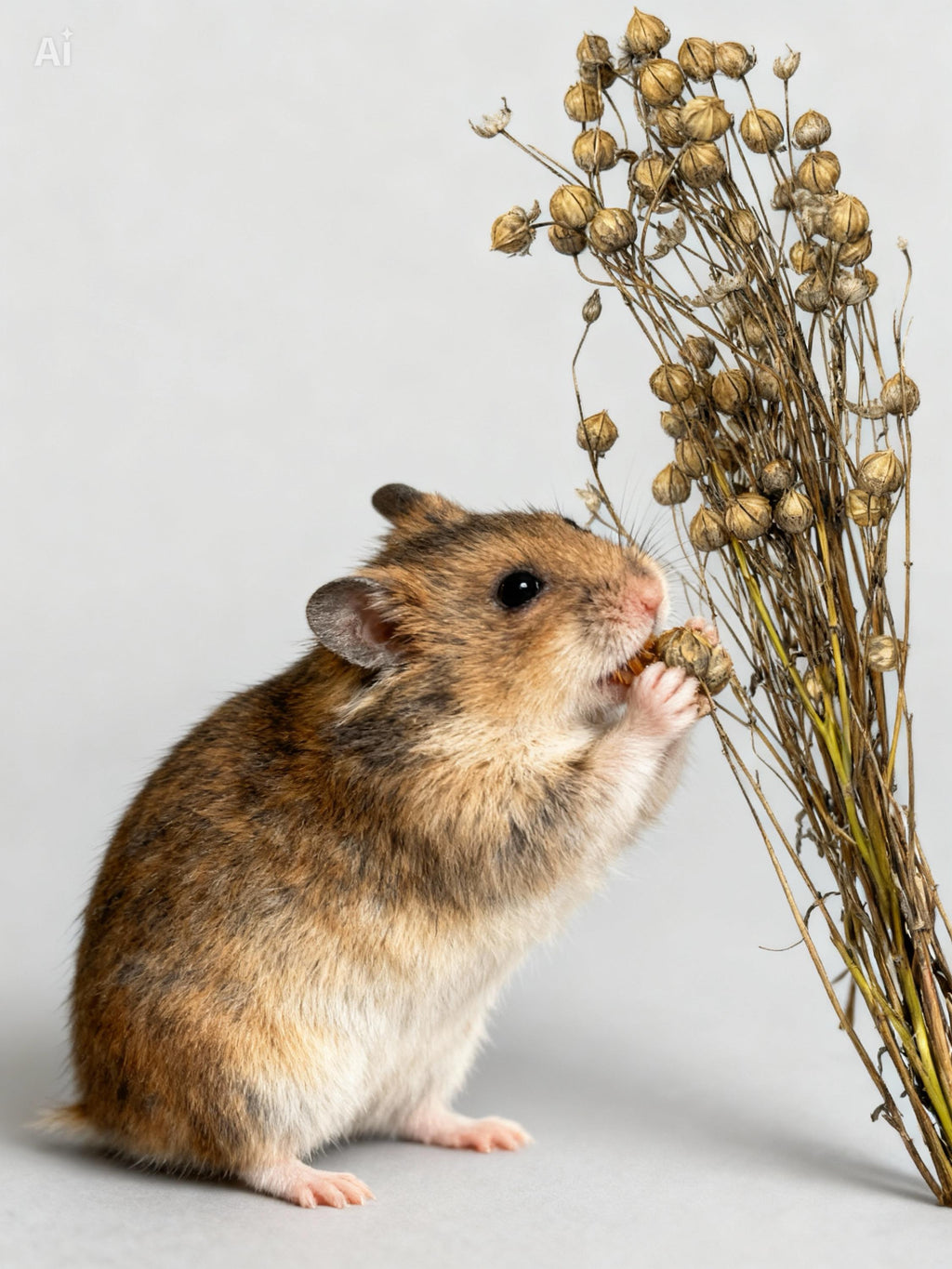 Flax Sprays Forage For Hamsters, Birds, Gerbils