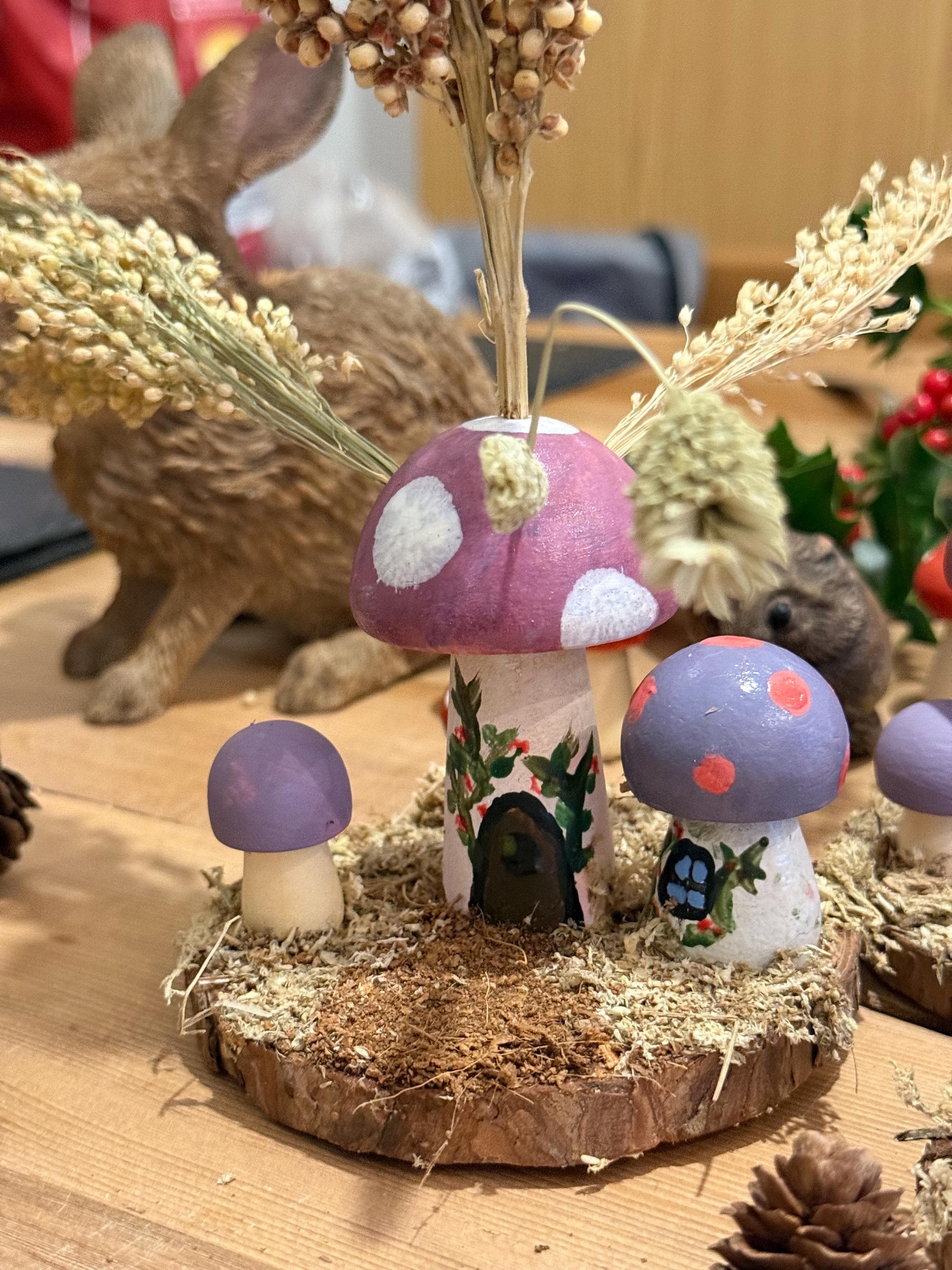 Fairy Garden Woodland Natural Hamster Chew Spray Holder Enrichment For Hamsters And Small Animals