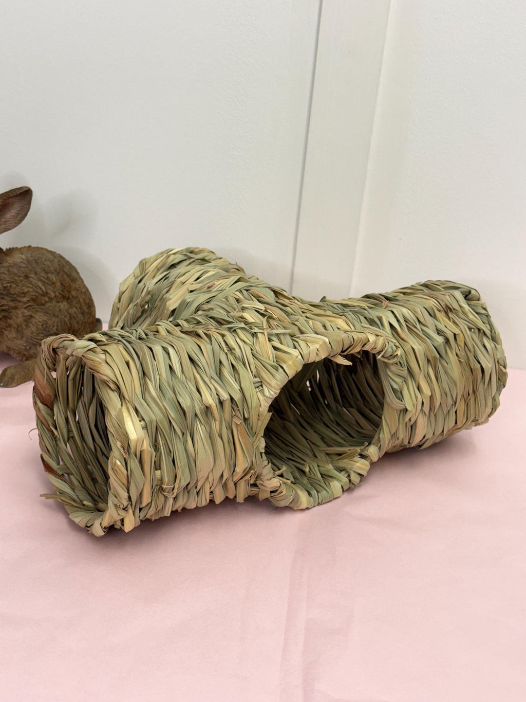 Large Woven Multi-Chamber Grass Tunnel For Small Animals