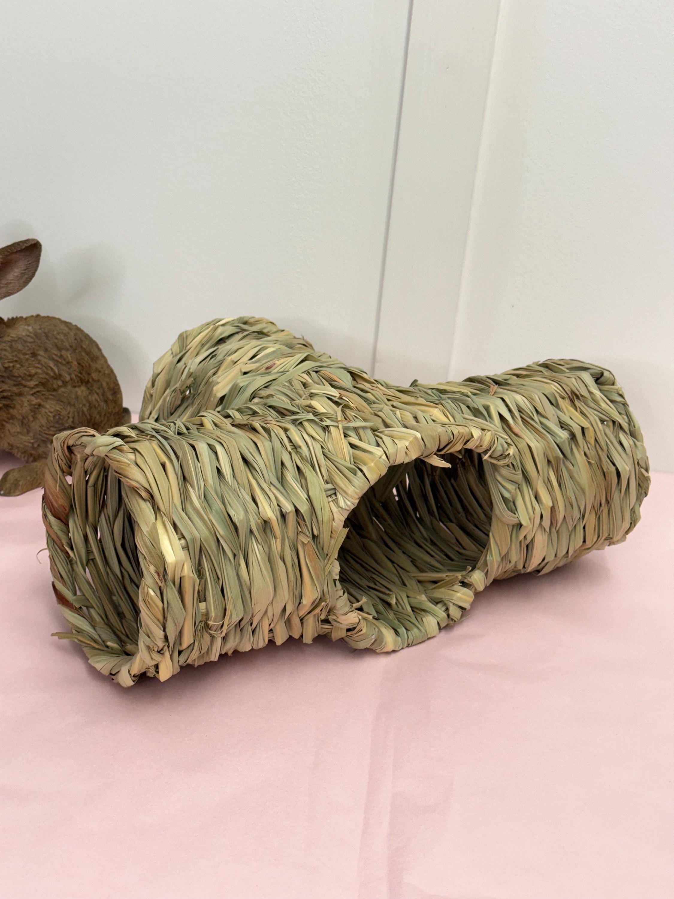 Large Woven Multi-Chamber Grass Tunnel For Small Animals