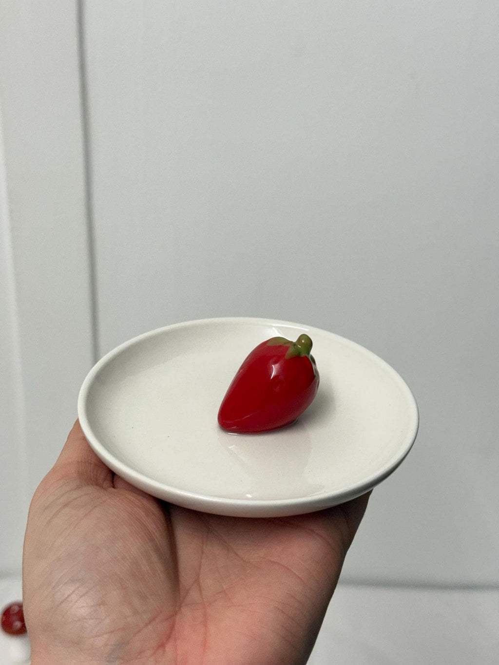 3D Cherry & Strawberry Food Dish for Small Animals