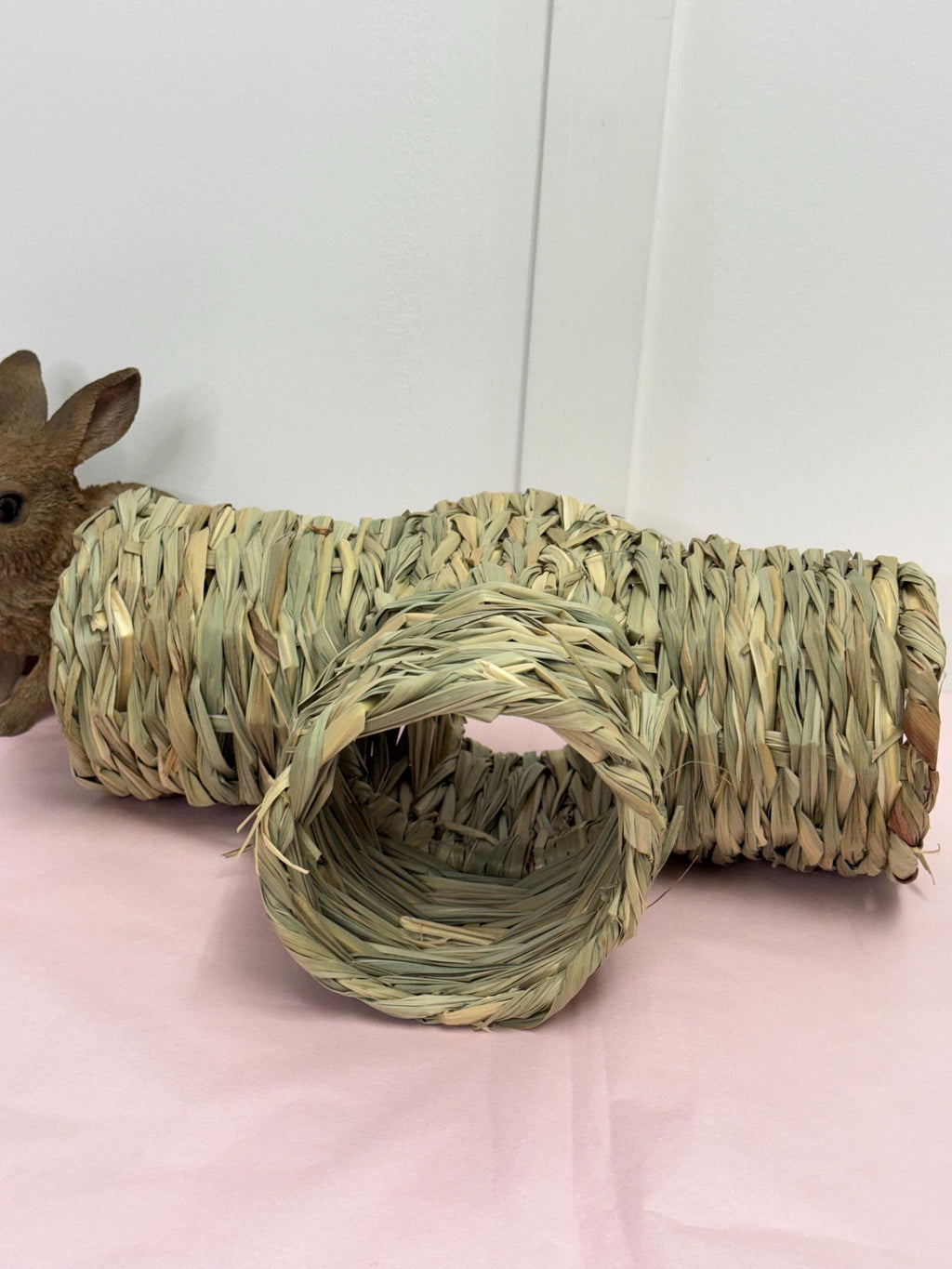 Large Woven Multi-Chamber Grass Tunnel For Small Animals