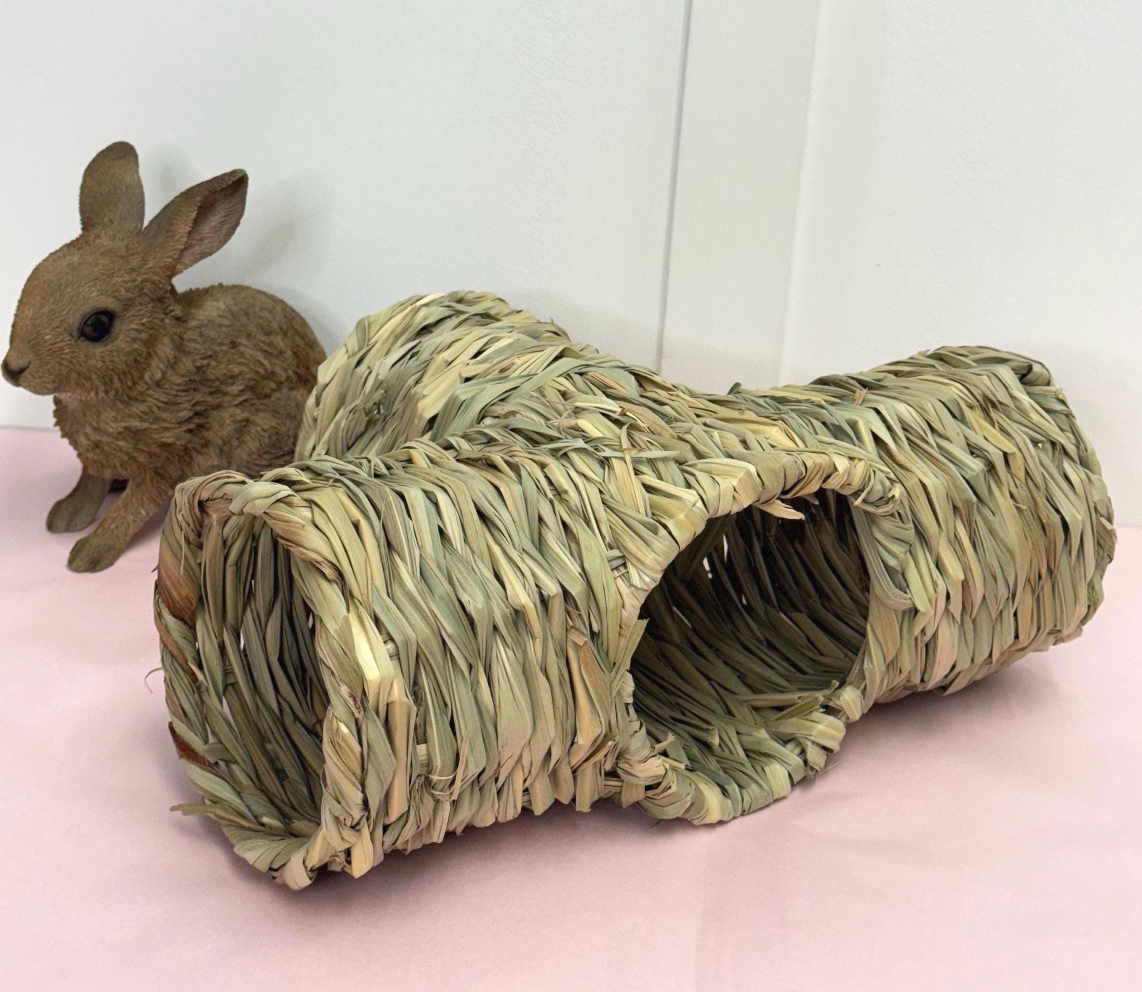 Large Woven Multi-Chamber Grass Tunnel For Small Animals
