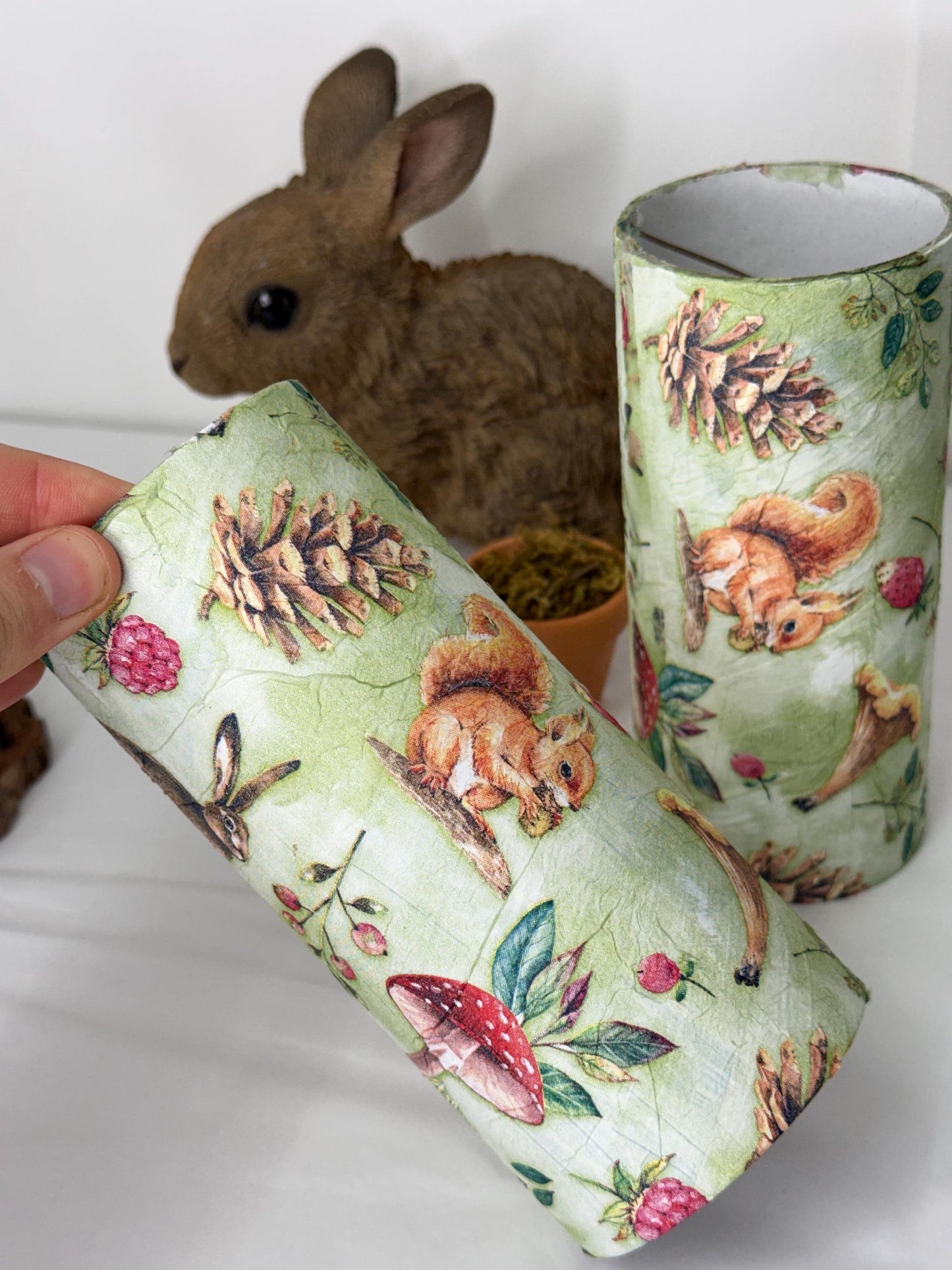Cardboard Tube For Hamsters Toadstool Spring Decor