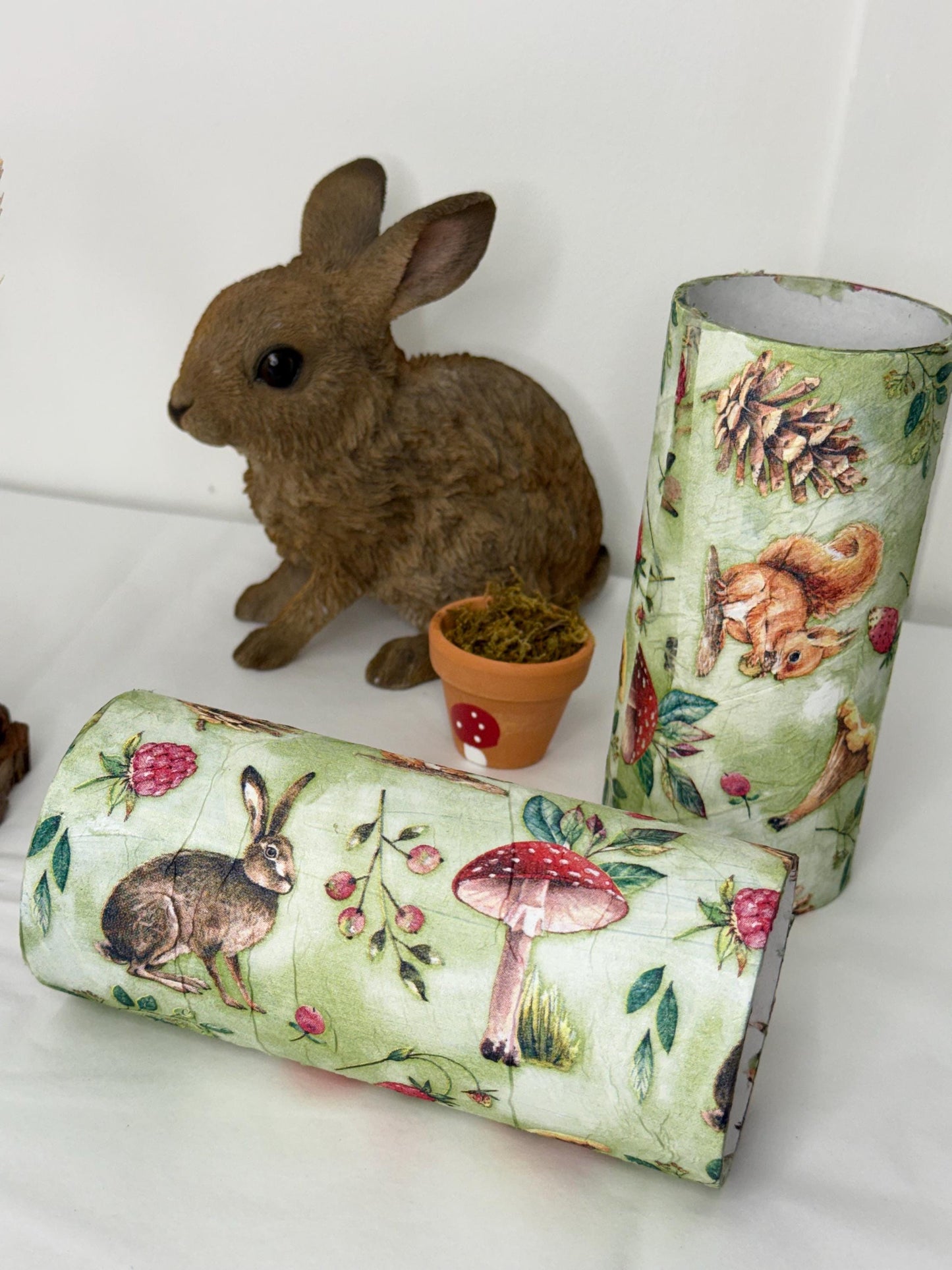 Cardboard Tube For Hamsters Toadstool Spring Decor