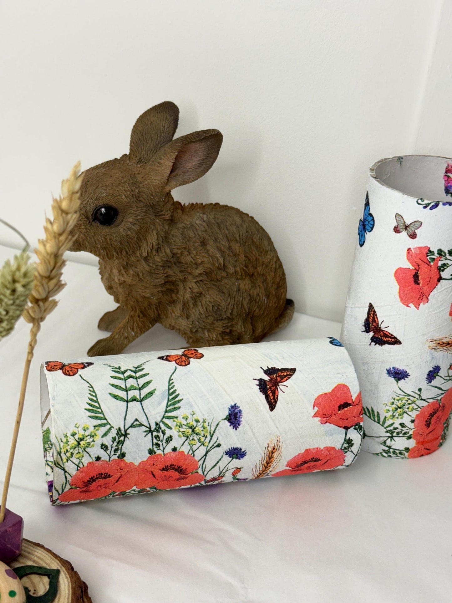 Cardboard Tube For Hamsters Floral Spring Decor