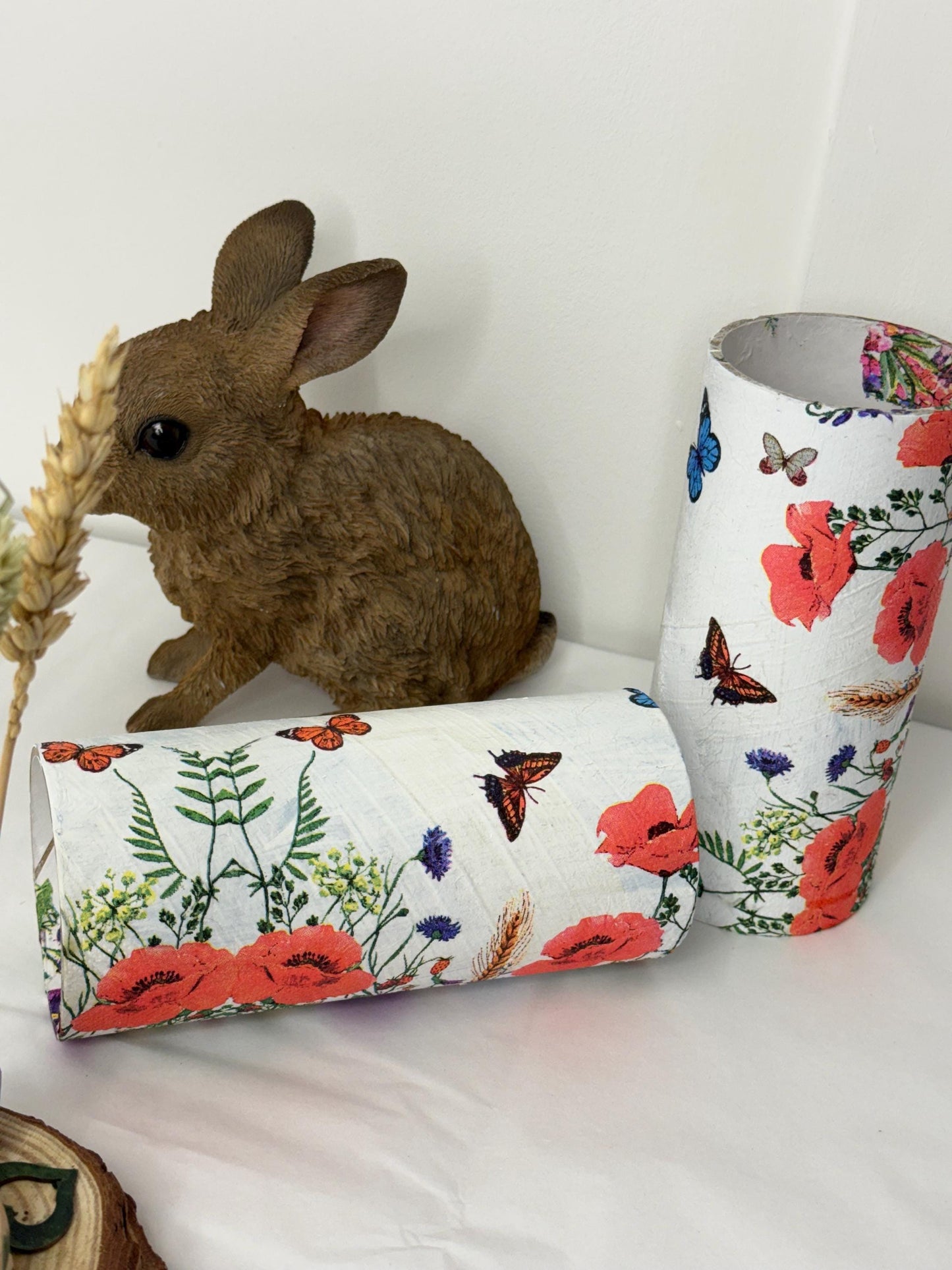 Cardboard Tube For Hamsters Floral Spring Decor