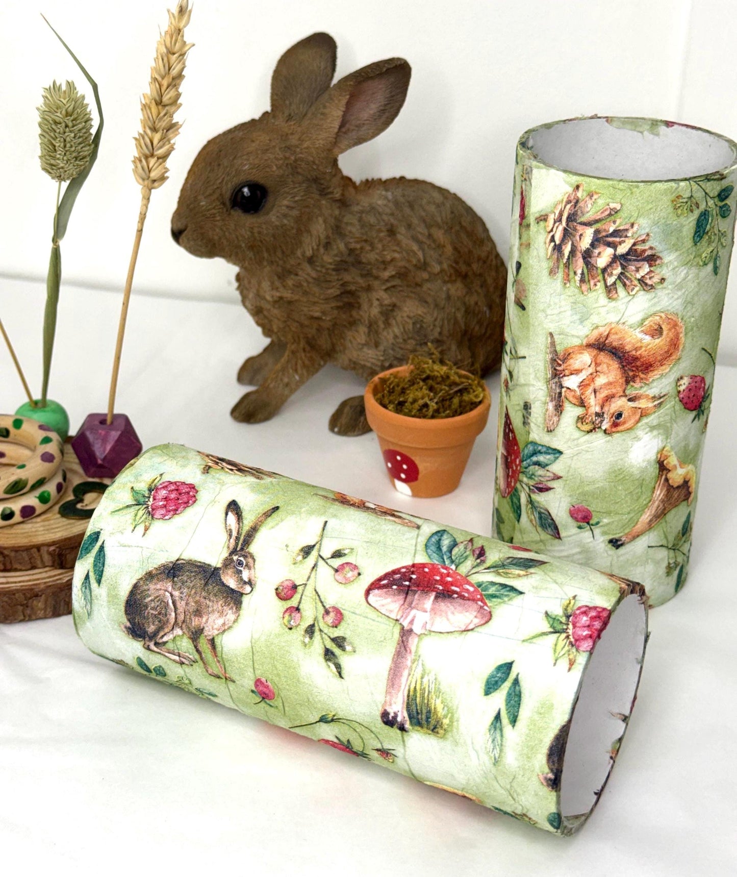 Cardboard Tube For Hamsters Toadstool Spring Decor