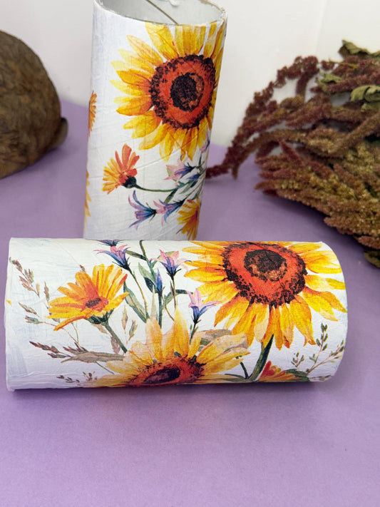Cardboard Tube For Hamsters Sunflower Decor